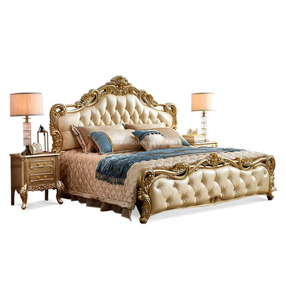 Maharaja Carving Cushion Bed