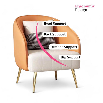 Upholstered Wingback Armchair