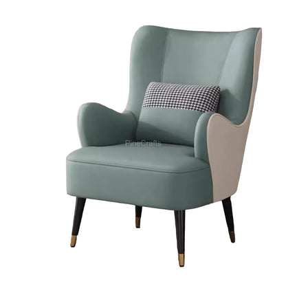 Modern Fabric Wingback Chair