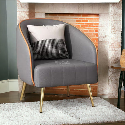 Upholstered Wingback Armchair