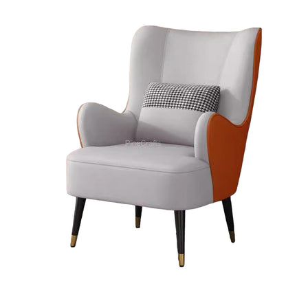 Modern Fabric Wingback Chair