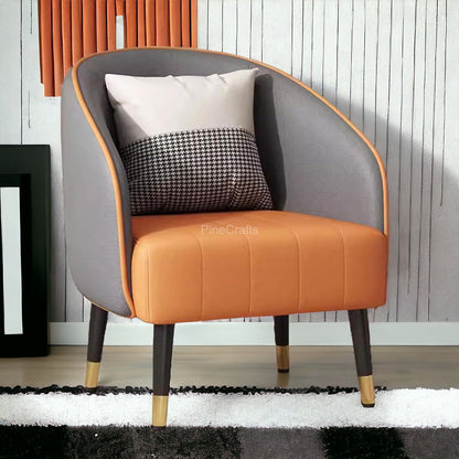 Stylish Wingback Fabric Armchair