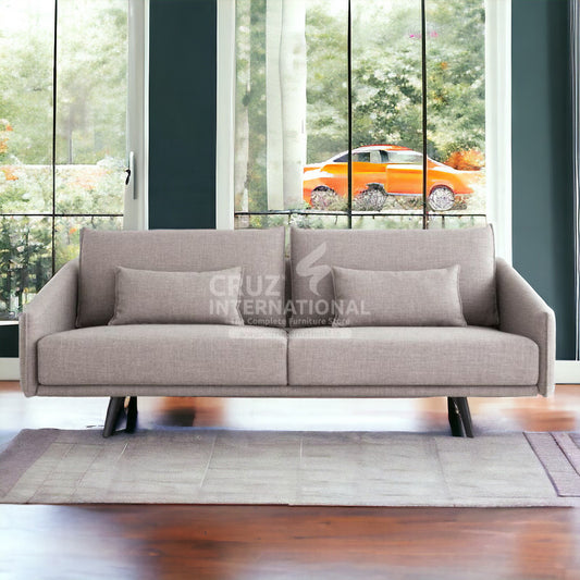 Elegant Tufted Fabric Sofa