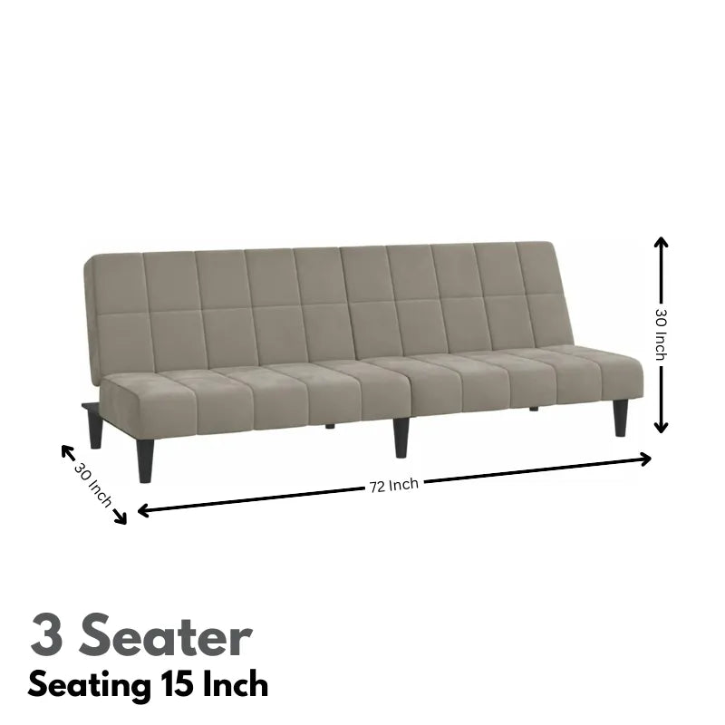 Modern Simon 3 Seater Sofa - Low Height