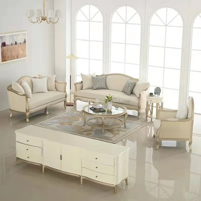 Maharaja Simple Carved Sofa Set (3+2+1)