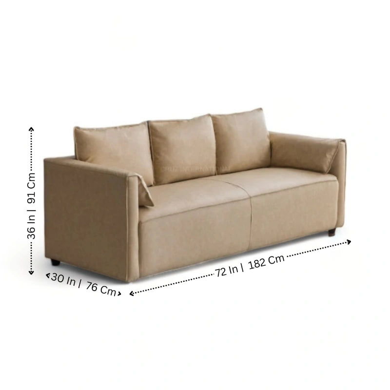 Modern Cute Look 3 Seater Fabric Sofa for Your Living Room Office