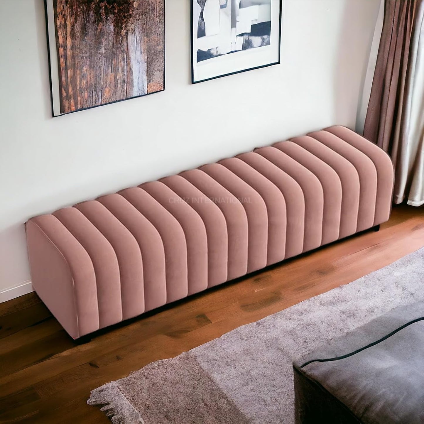 ModiCute Fabric Ottoman Bench