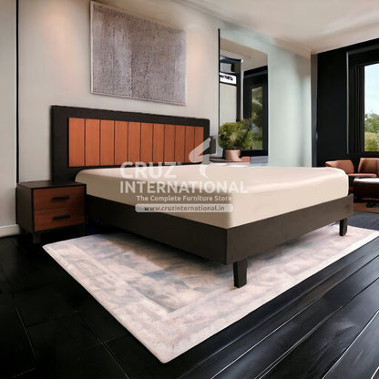 Modern Adriana Classic Gaia Bed with Side table