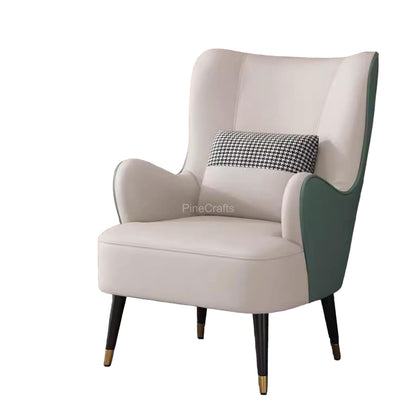 Modern Fabric Wingback Chair