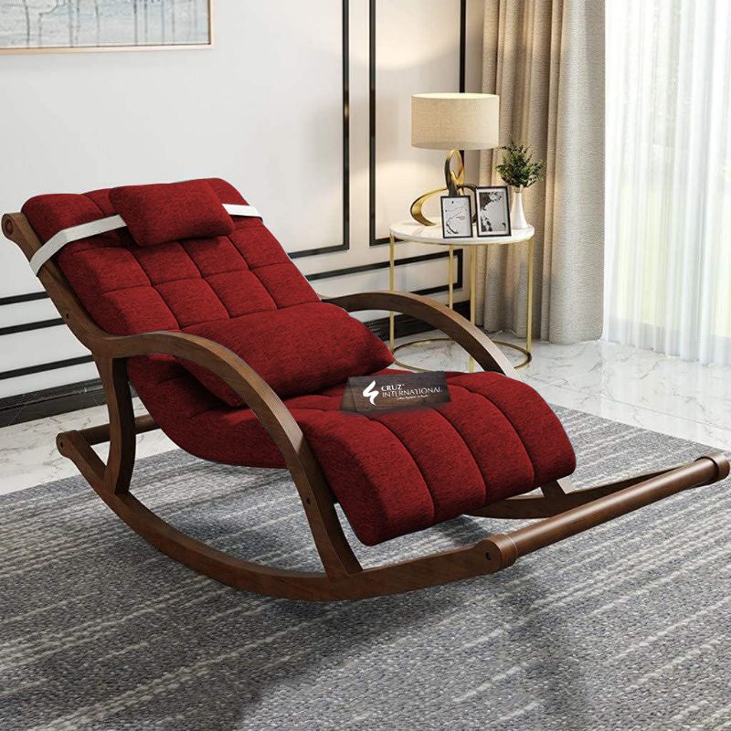 Premium Unique Alejandro Rocking Chair | Rosewood | 11 Colours Available CRUZ INTERNATIONAL