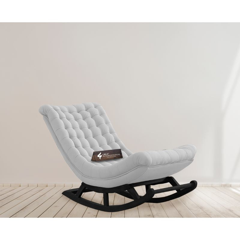 Premium Zylla Rocking Chair | Rosewood | 19 Colours Available CRUZ INTERNATIONAL