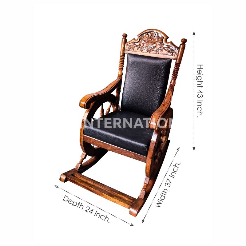 Evergreen Dagmar Rocking Chair | Rosewood CRUZ INTERNATIONAL