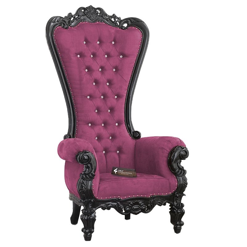 Maharaja Halvar Chair | Solid wood | Velvet CRUZ INTERNATIONAL