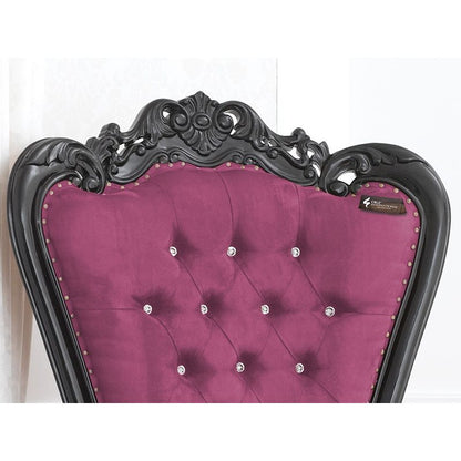 Maharaja Halvar Chair | Solid wood | Velvet CRUZ INTERNATIONAL