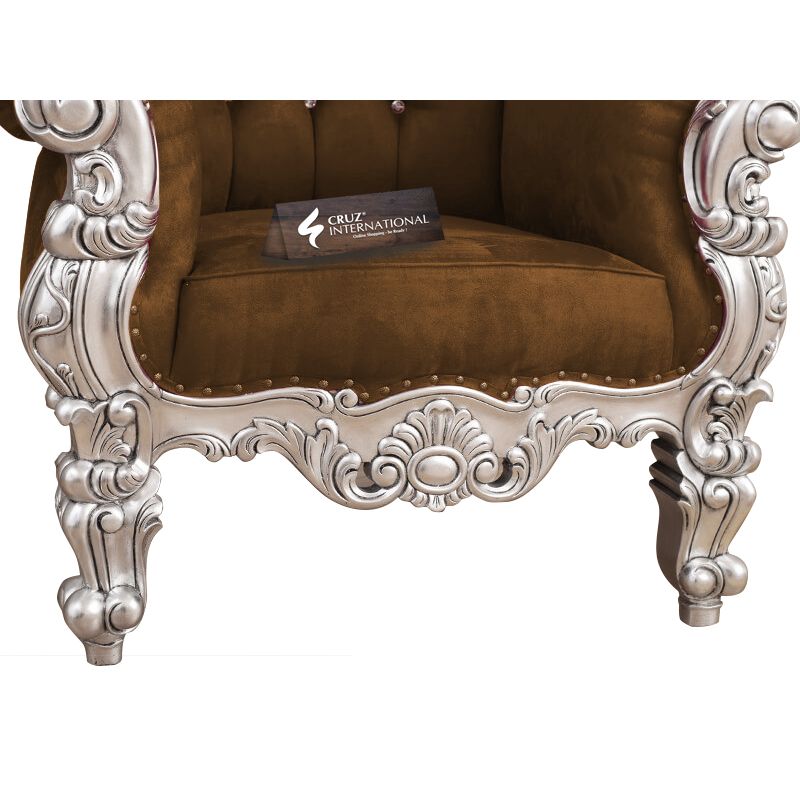 Maharaja Roger Chair & Single Sofa | Solid Wood CRUZ INTERNATIONAL