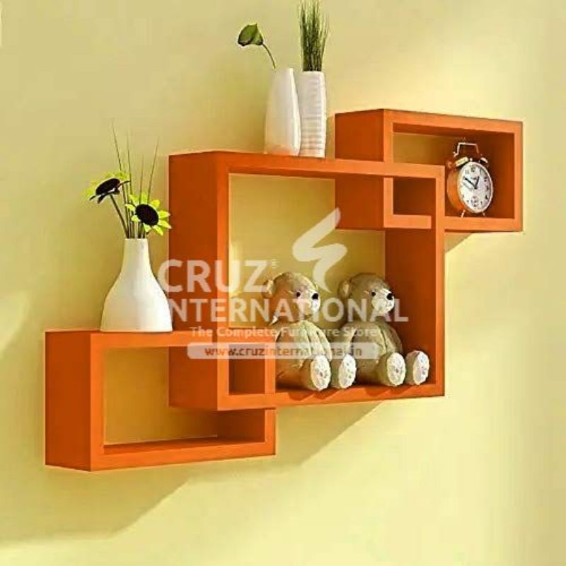 Special Wooden Wall Rack Shelves CRUZ INTERNATIONAL