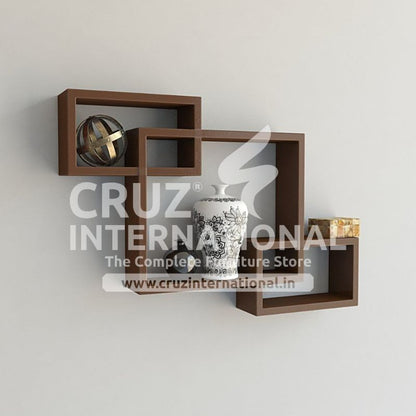 Special Wooden Wall Rack Shelves CRUZ INTERNATIONAL