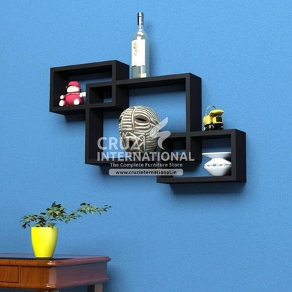 Special Wooden Wall Rack Shelves CRUZ INTERNATIONAL