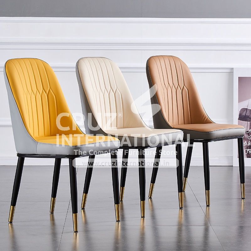 Modern Mattia Living Room & Dinning Chair | 5 Colours Available | Set of 1 CRUZ INTERNATIONAL