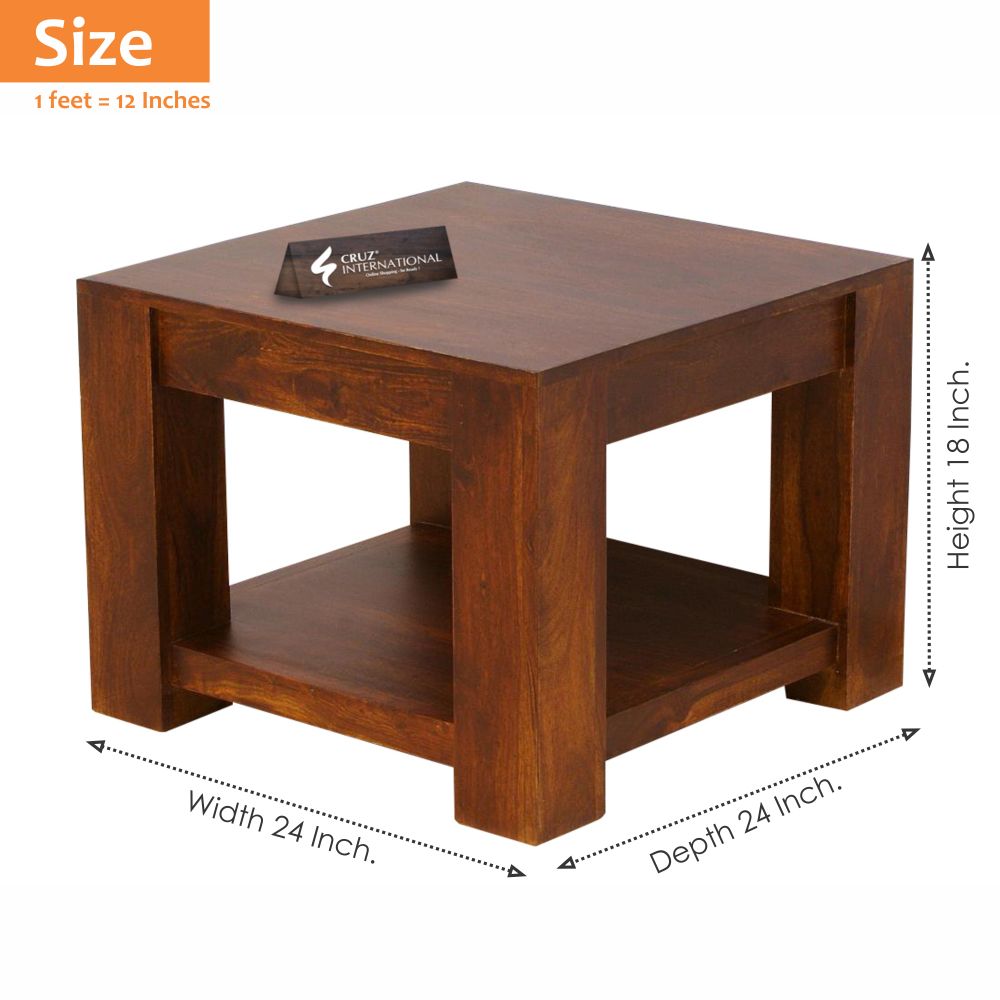 Console Anat Table | Solid Wood | Square CRUZ INTERNATIONAL