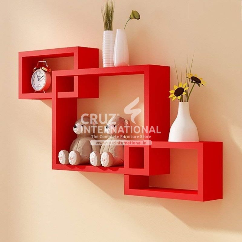 Special Wooden Wall Rack Shelves CRUZ INTERNATIONAL