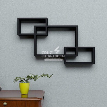 Special Wooden Wall Rack Shelves CRUZ INTERNATIONAL