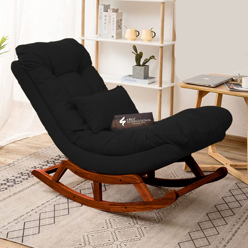 Premium Fiber Toast Rocking Chair | Natural | 16 Colours Available CRUZ INTERNATIONAL