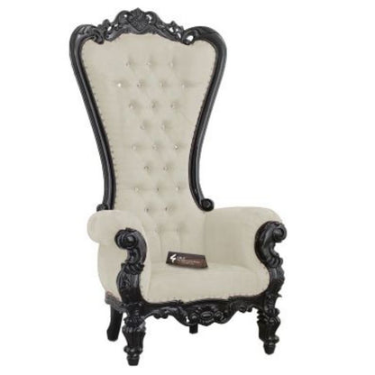 Maharaja Halvar Chair | Solid wood | Velvet CRUZ INTERNATIONAL