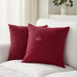 Serenity Slumber Cushion Covers & Pillows (Maroon) (Pack of 2) CRUZ INTERNATIONAL