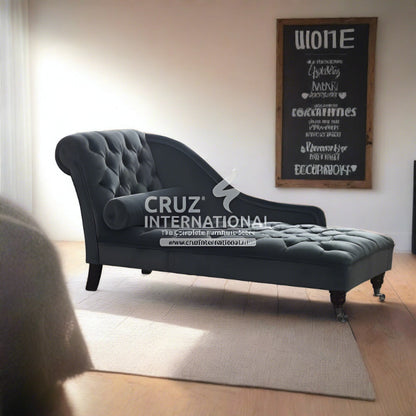 Modern Mercedes Wooden Settee | Lounger CRUZ INTERNATIONAL