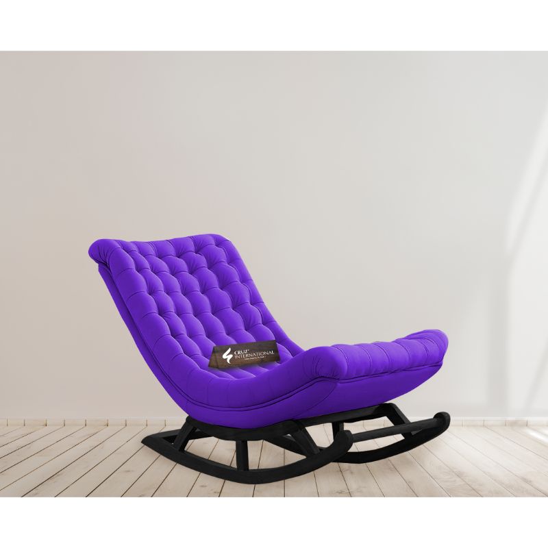 Premium Zylla Rocking Chair | Rosewood | 19 Colours Available CRUZ INTERNATIONAL