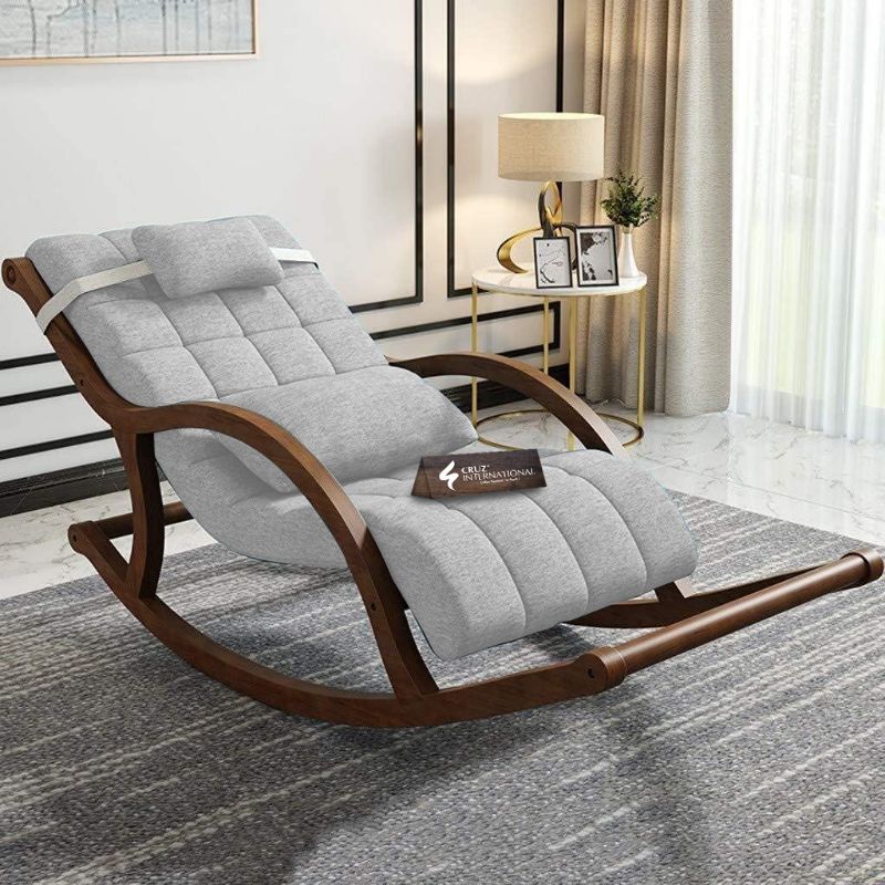 Premium Unique Alejandro Rocking Chair | Rosewood | 11 Colours Available CRUZ INTERNATIONAL