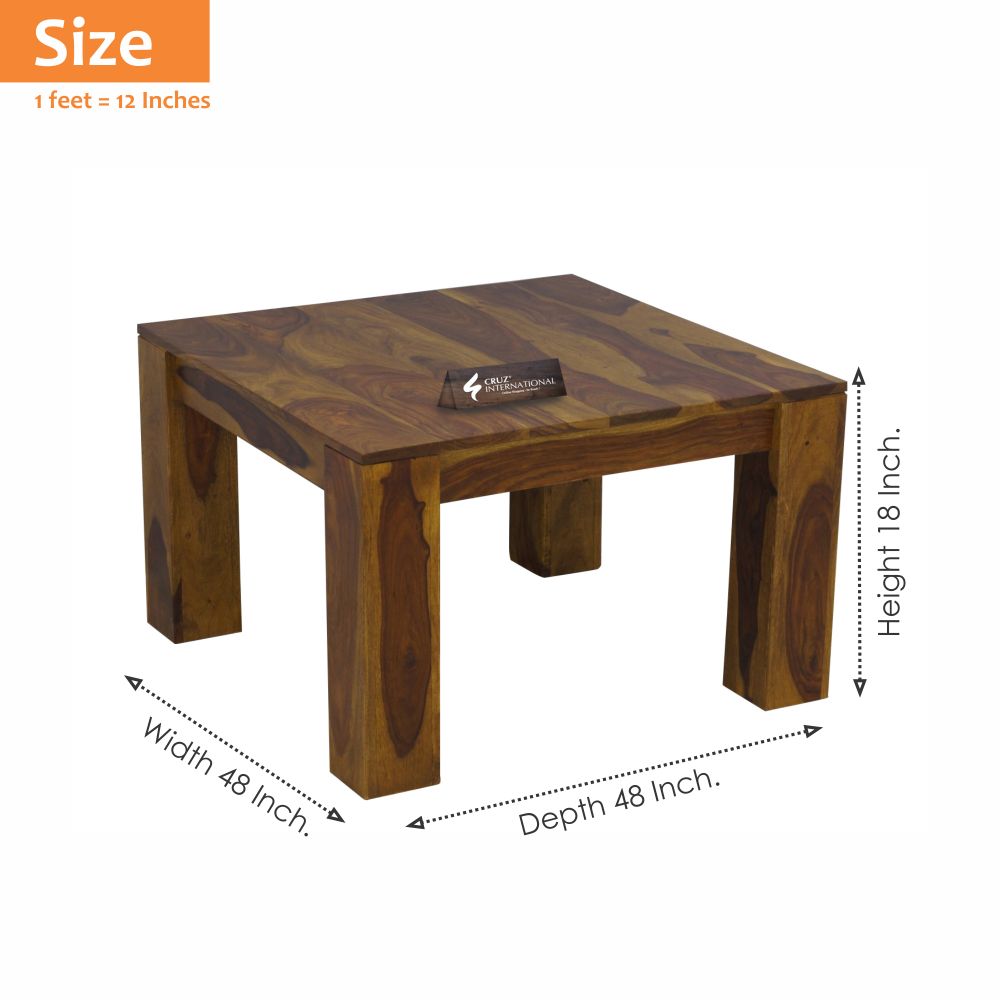 Console Dalilah Table | Solid Wood | Square CRUZ INTERNATIONAL