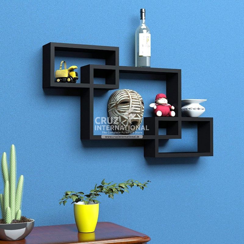 Special Wooden Wall Rack Shelves CRUZ INTERNATIONAL