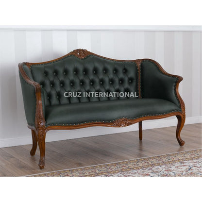 Classic Finley Carving Settee | Standard CRUZ INTERNATIONAL