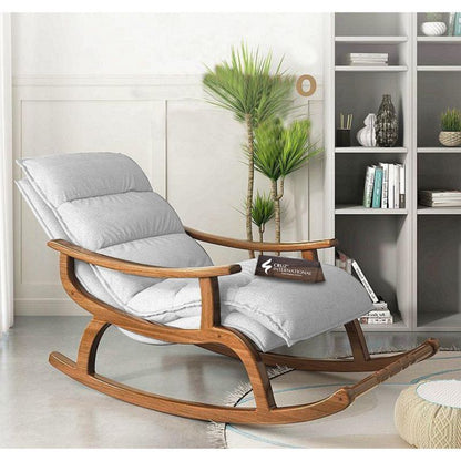 Premium Fiske Comfort Rocking Chair | Rosewood | 11 Colours Available CRUZ INTERNATIONAL