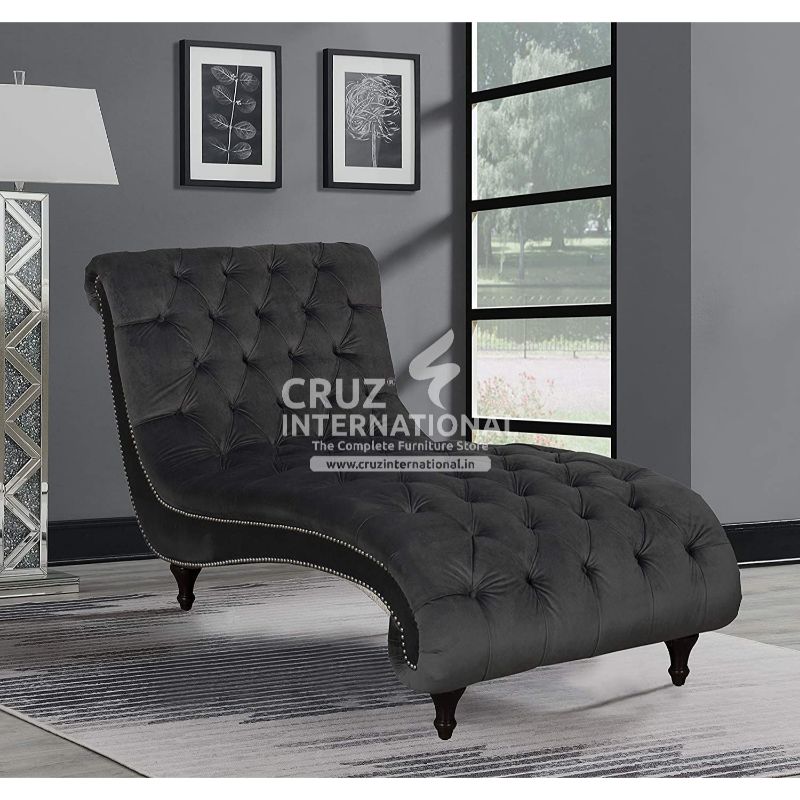 Modern Adalia Wooden Settee | Lounger | 5 Colours Available CRUZ INTERNATIONAL