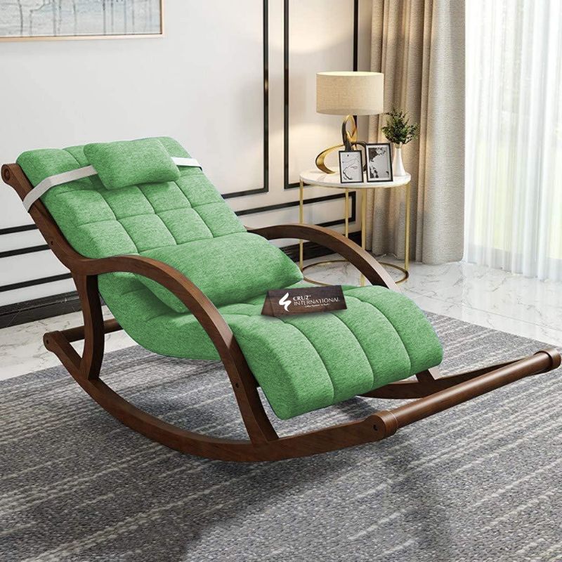 Premium Unique Alejandro Rocking Chair | Rosewood | 11 Colours Available CRUZ INTERNATIONAL