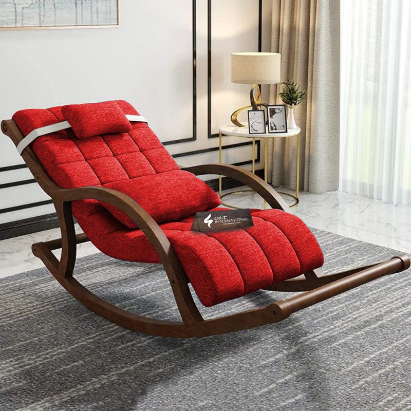 Premium Unique Alejandro Rocking Chair | Rosewood | 11 Colours Available CRUZ INTERNATIONAL