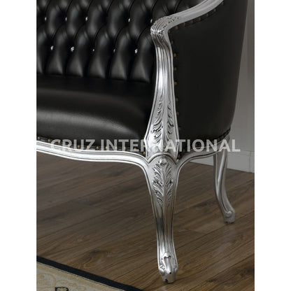 Classic Finley Carving Settee | Standard CRUZ INTERNATIONAL