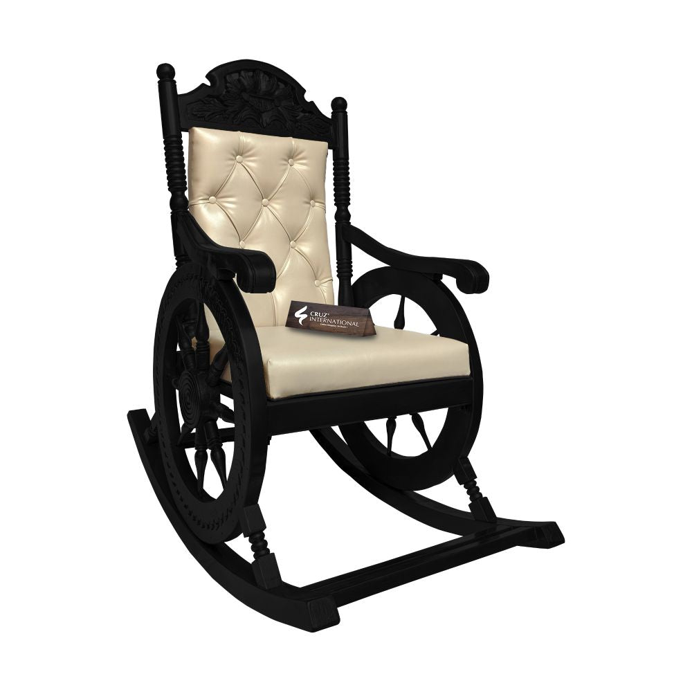 Premium Natalia Rocking Chair | Zet Black| 13 Colours Available CRUZ INTERNATIONAL