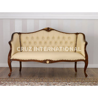 Classic Finley Carving Settee | Standard CRUZ INTERNATIONAL