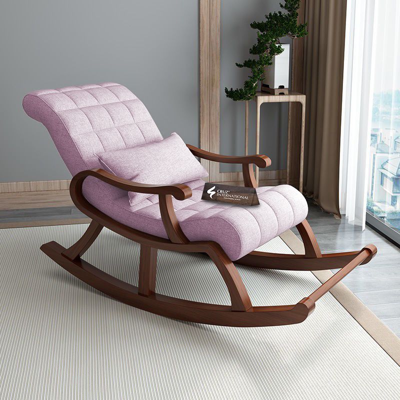 Premium Ståle Comfort Rocking Chair | Rosewood | 12 Colours Available CRUZ INTERNATIONAL