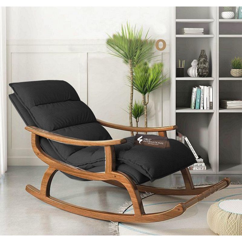 Premium Fiske Comfort Rocking Chair | Rosewood | 11 Colours Available CRUZ INTERNATIONAL