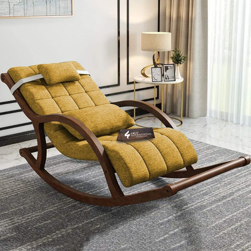 Premium Unique Alejandro Rocking Chair | Rosewood | 11 Colours Available CRUZ INTERNATIONAL