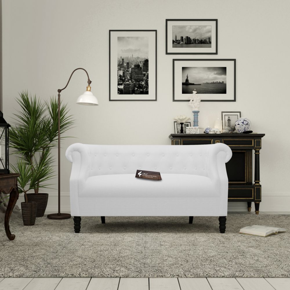 Premium Antonia Sofa & Sette | Solid Wood | 7 Colours Available CRUZ INTERNATIONAL