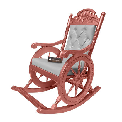 Premium Alarico Rocking Chair | Rosegold | 3 Colours Available CRUZ INTERNATIONAL