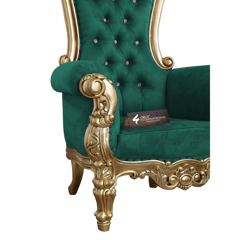 Maharaja Josefine Chair & Single Sofa | Solid Wood CRUZ INTERNATIONAL