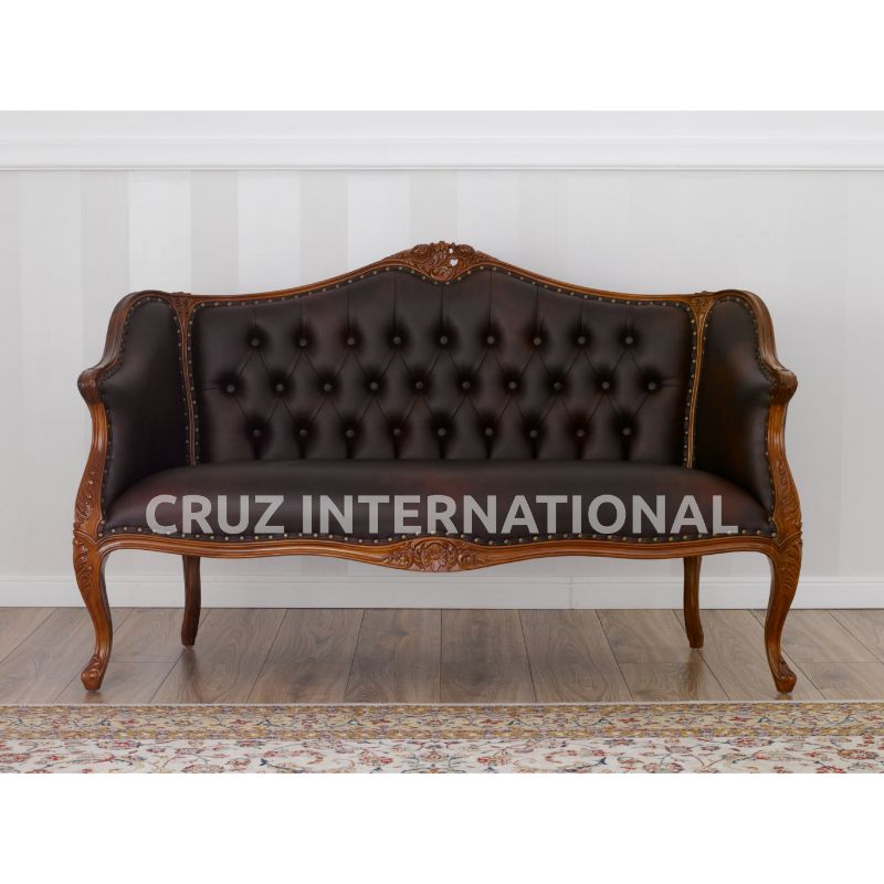 Classic Finley Carving Settee | Standard CRUZ INTERNATIONAL