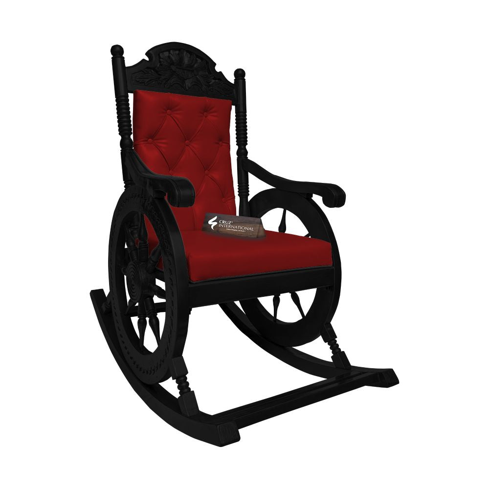 Premium Natalia Rocking Chair | Zet Black| 13 Colours Available CRUZ INTERNATIONAL